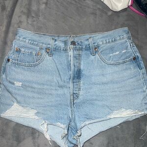 Levi 501 Denim Blue Women's Shorts